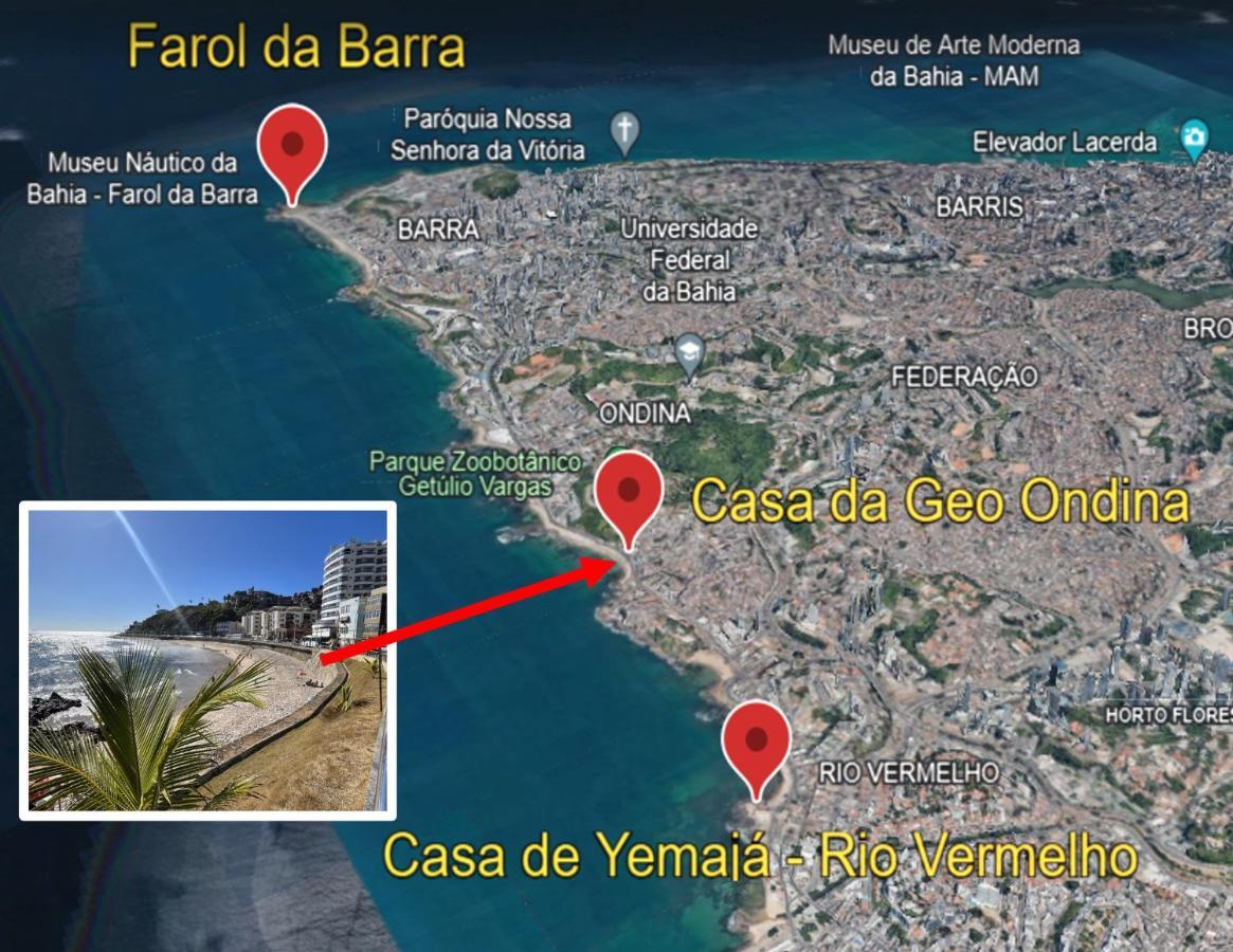Casas Da Geo Ondina - Apto Ondina - Frente De Praia ซัลวาดอร์ ภายนอก รูปภาพ
